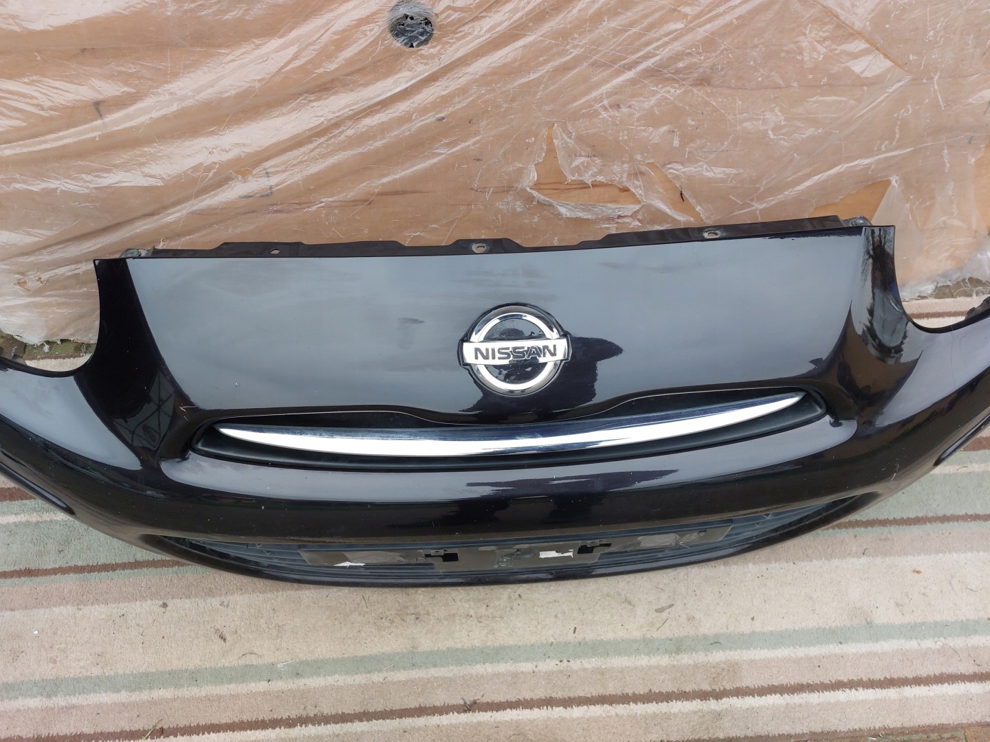 original NISSAN MICRA K13 2010-2013 front bumper front black