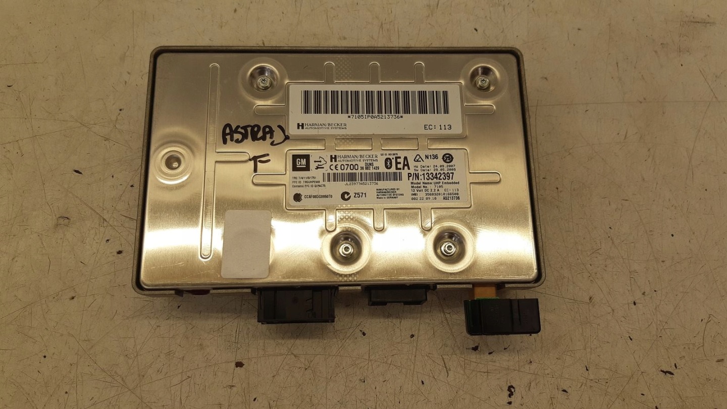 module bluetooth PIN Opel Astra J kombi 1,4T