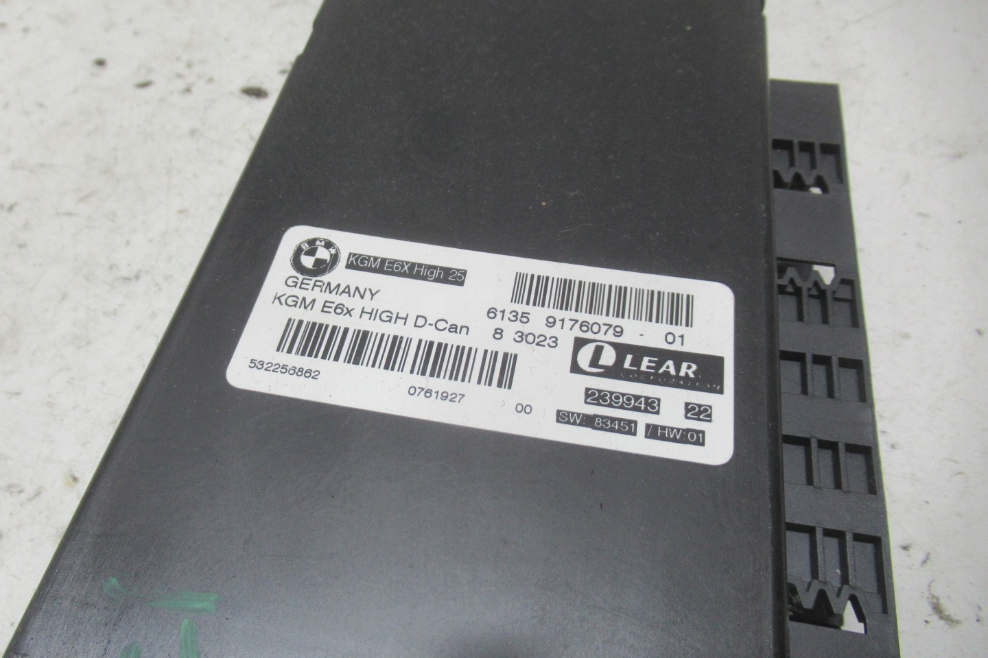BMW E60 3.0 LCI 08R comfort control unit 9176079