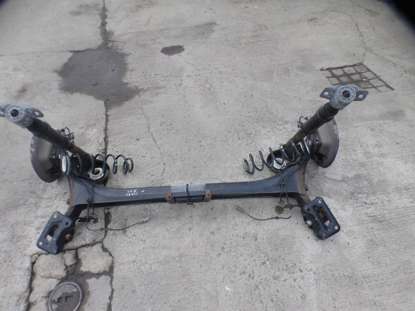 CITROEN C4 II 1.6 VTI 20111R sider axis rear part + shock absorbers + discs