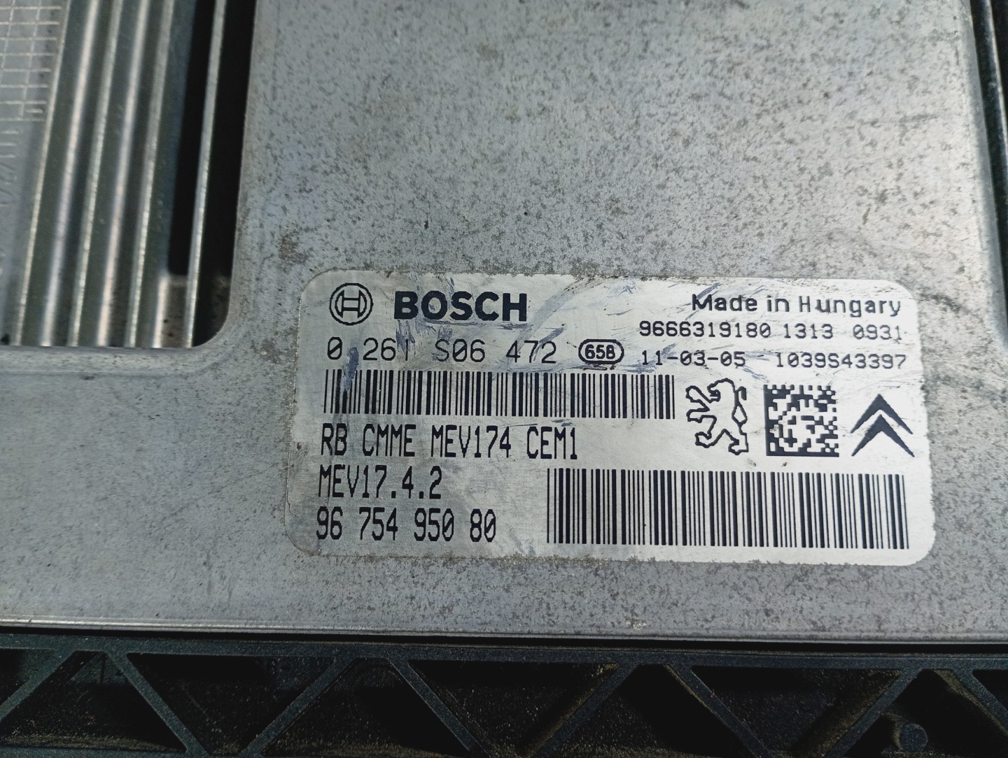 computer Centralina Motore OE 0261S06472 CITROEN C3 Picasso 1 e 08-15