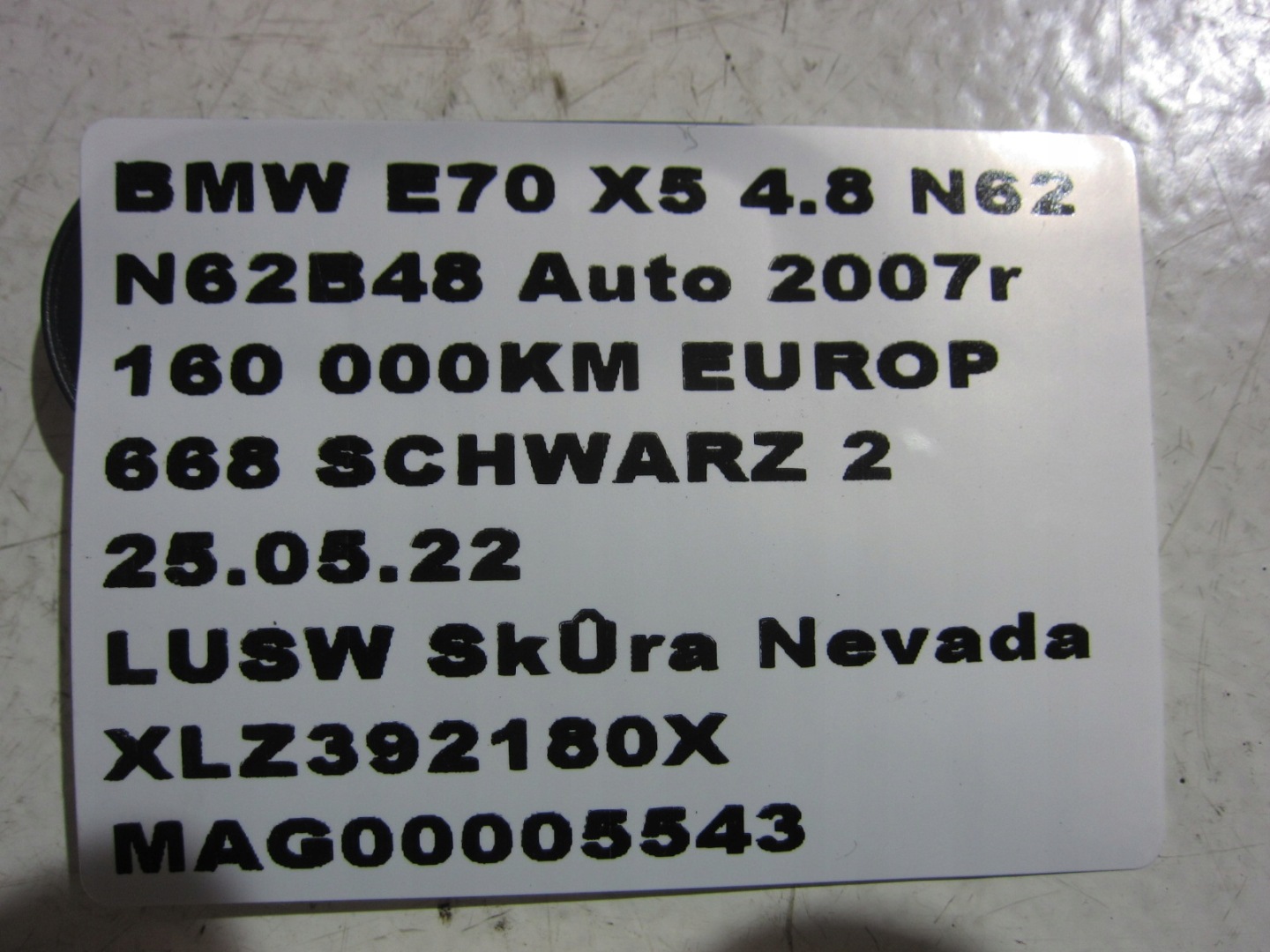 BMW E70 X5 Sitz hinten SIEDZISKO Leder LUSW