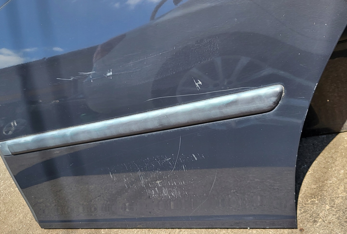 door complete left rear. side window lock lift SAAB 93 9-3 II 2 OE