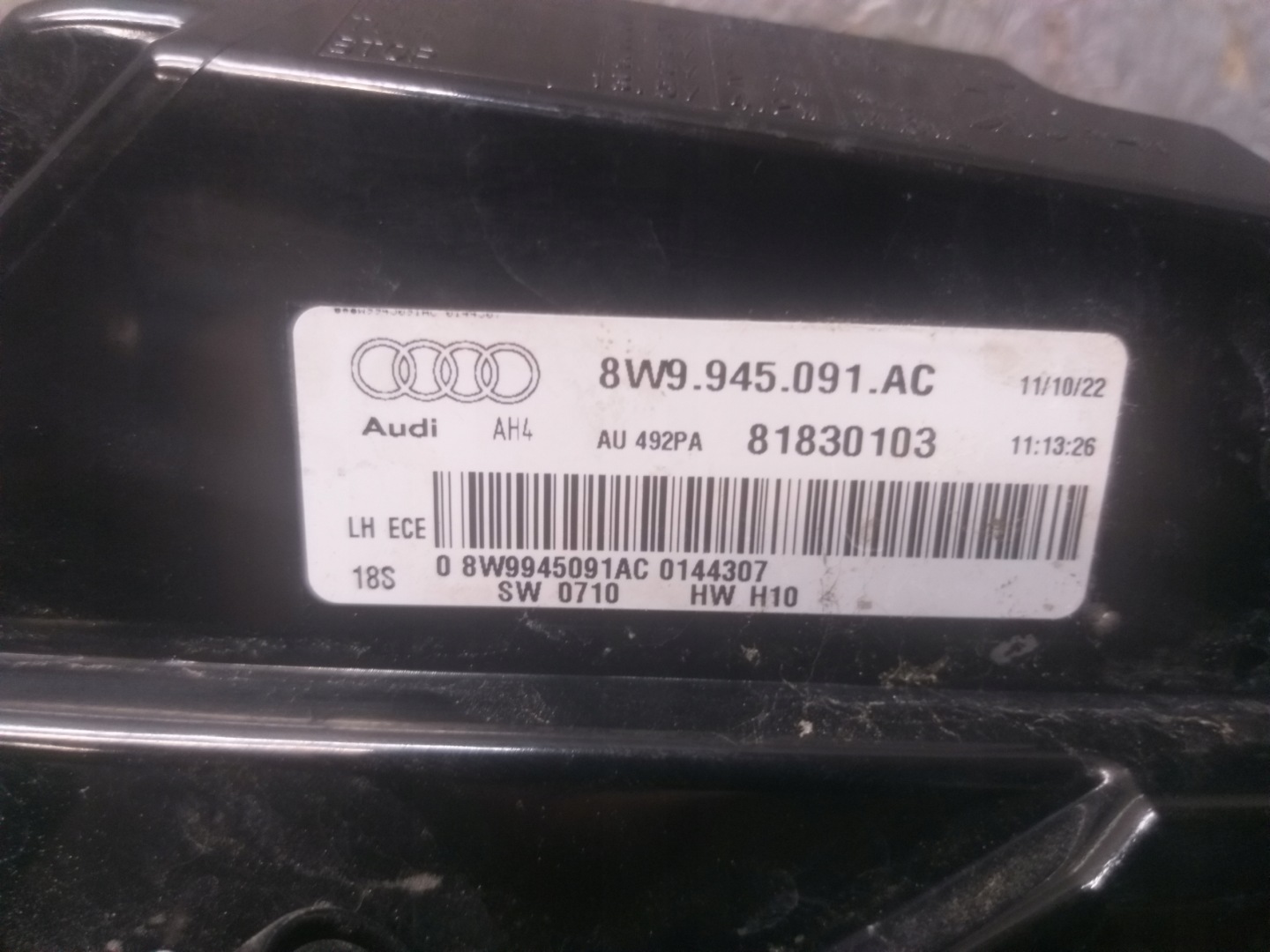light rear part left AUDI A4 B9 KOMBI LIFT 19- 8W9945091AC