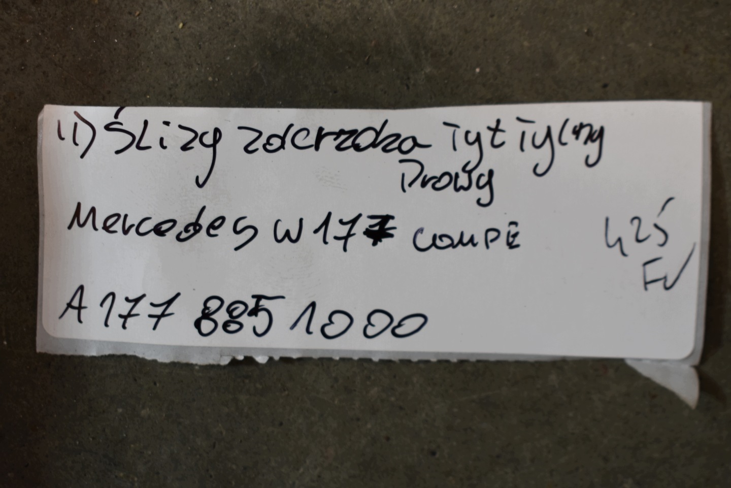 perfect condition bumper bracket rear part rear right MERCEDES W177 COUPE