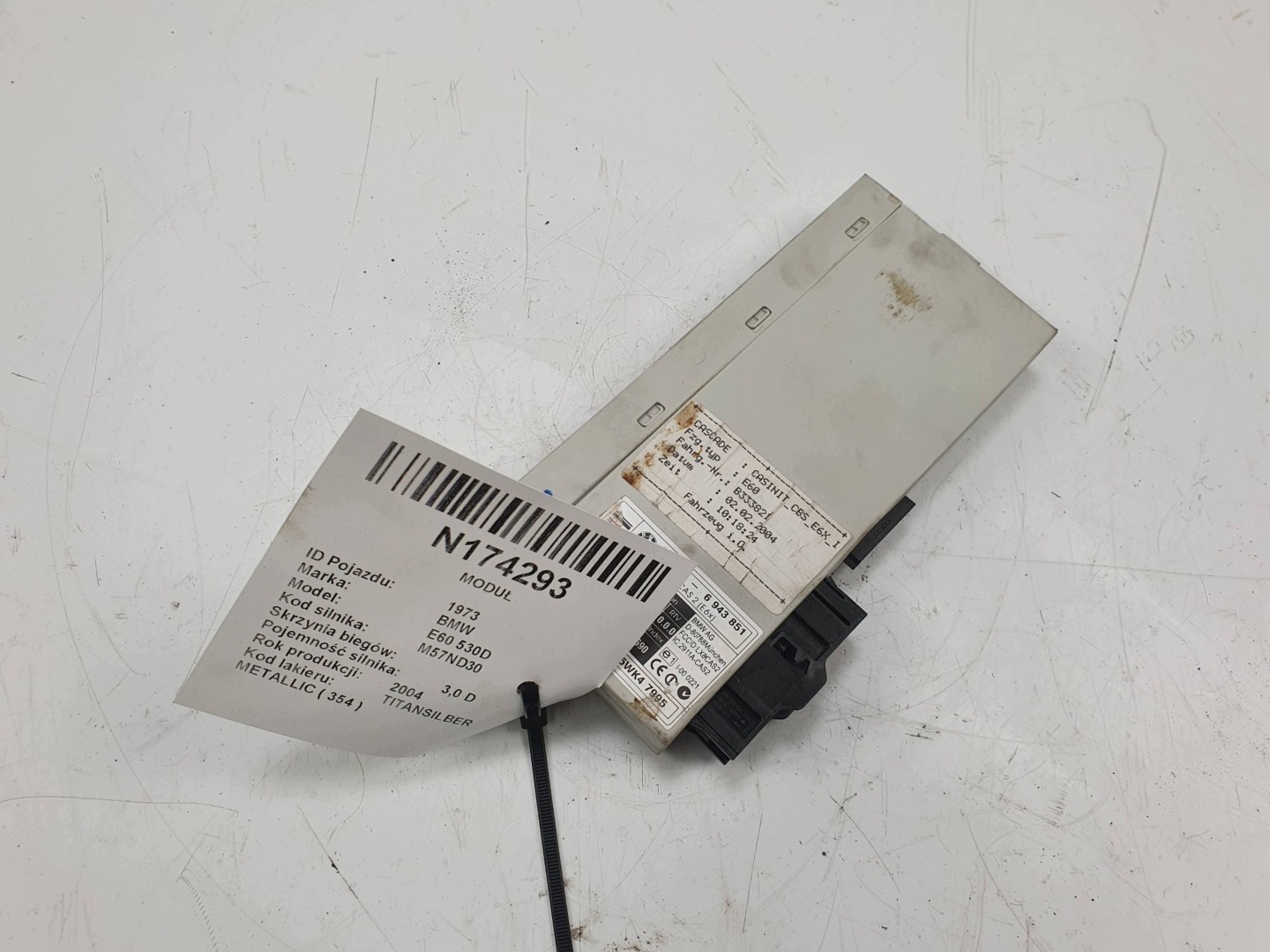 module control unit 6943851 BMW E60 530D 2004