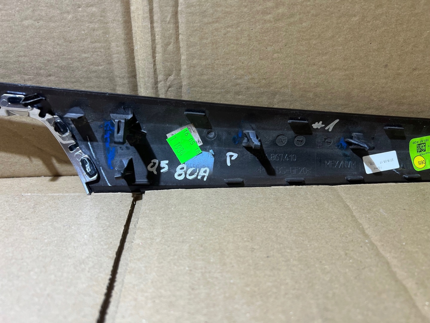 AUDI Q5 80A moulding DEKOR door PRAWYCH 80A867410