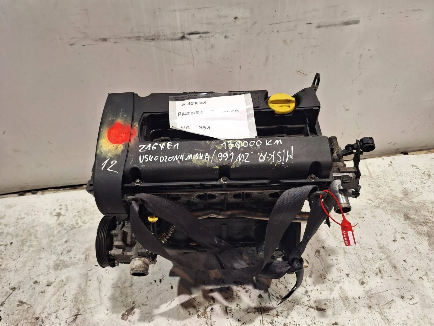 engine Z16XE1 Opel Astra H Zafira B 1.6 16V 105KM