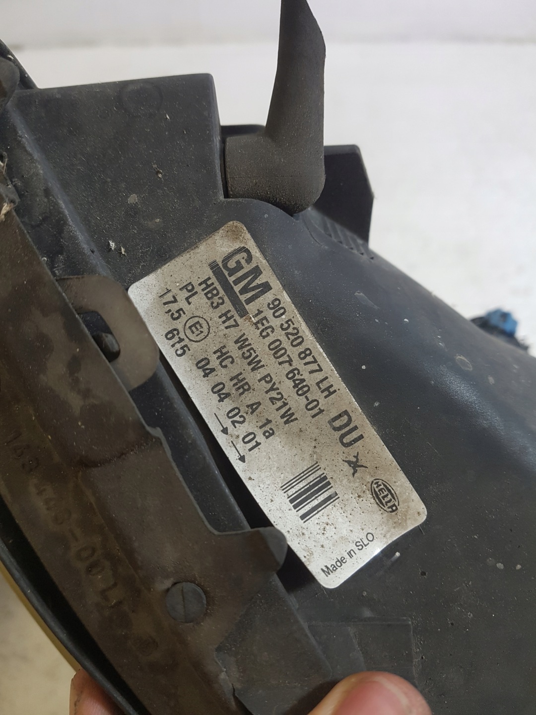 light left front OPEL ASTRA G 1998 90520877