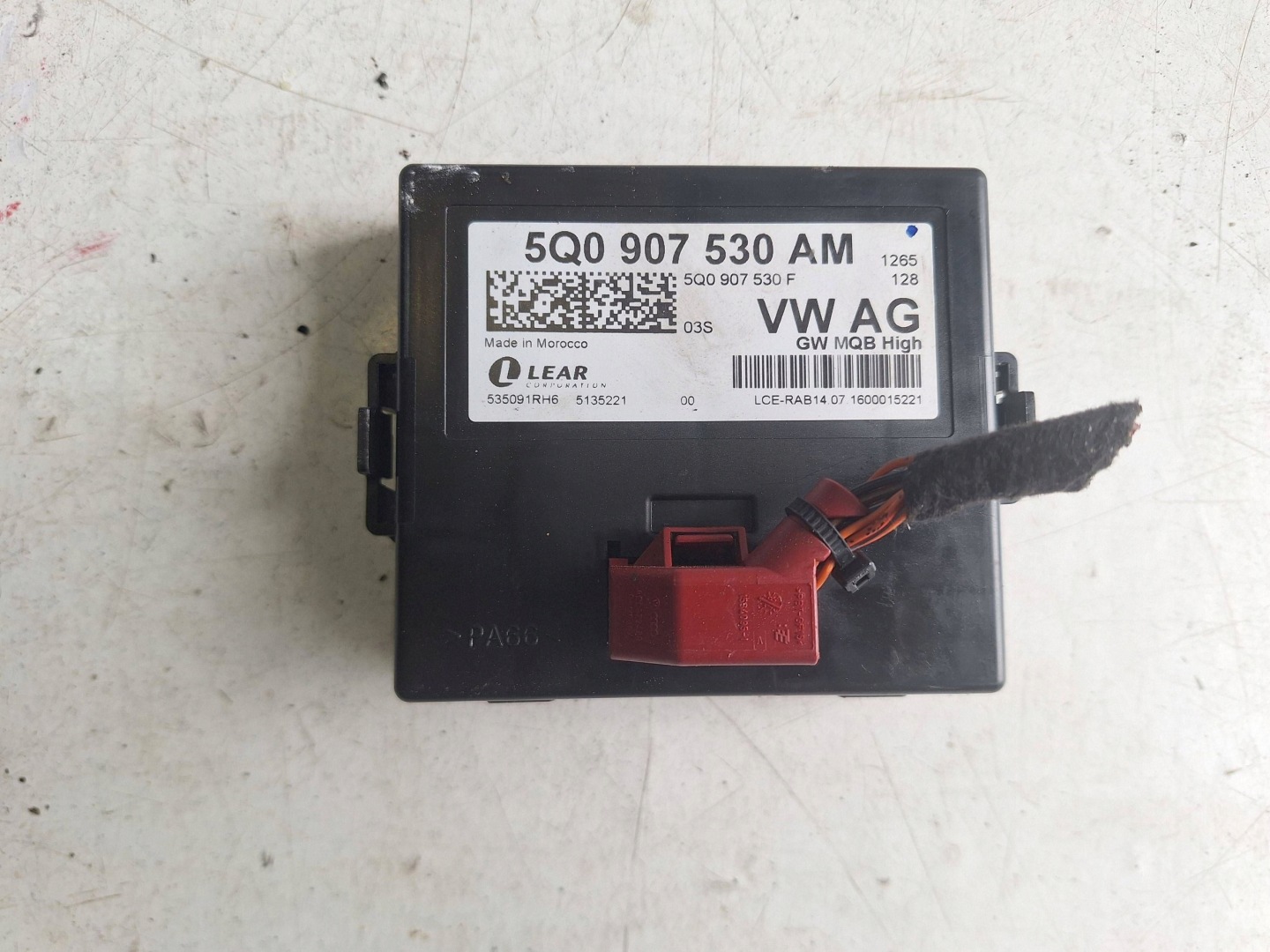 VOLKSWAGEN SEAT SKODA AUDI module GATEWAY 5Q0907530AM