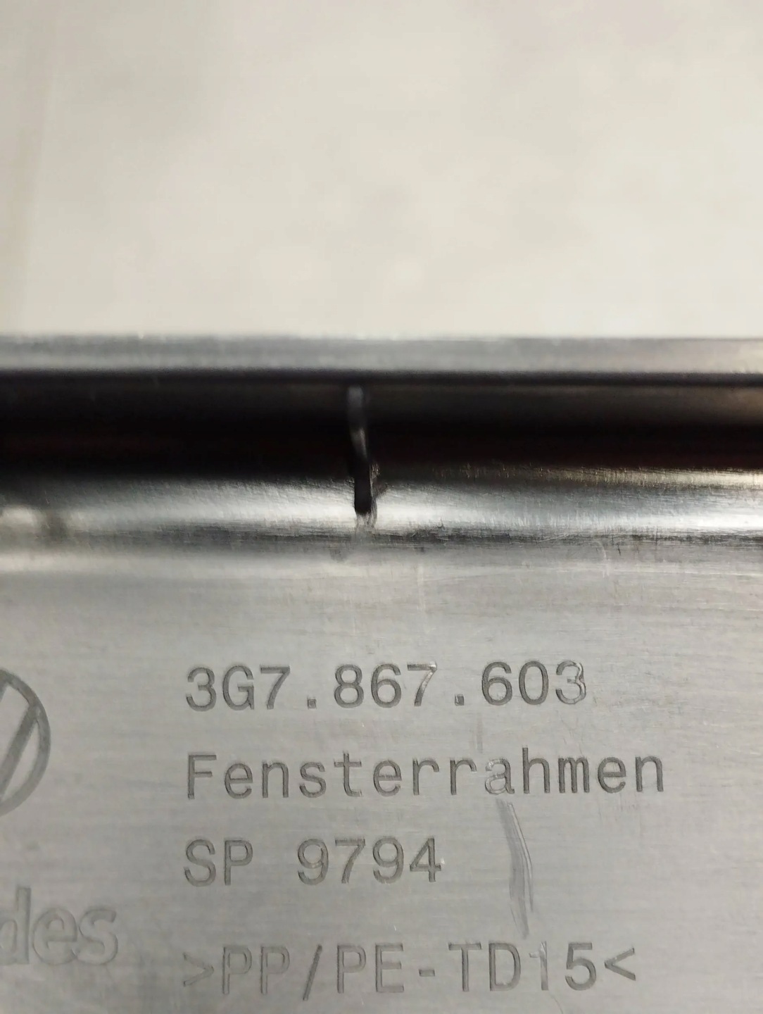 VW Arteon KOMBI cover bonnet rear part 3G7867603