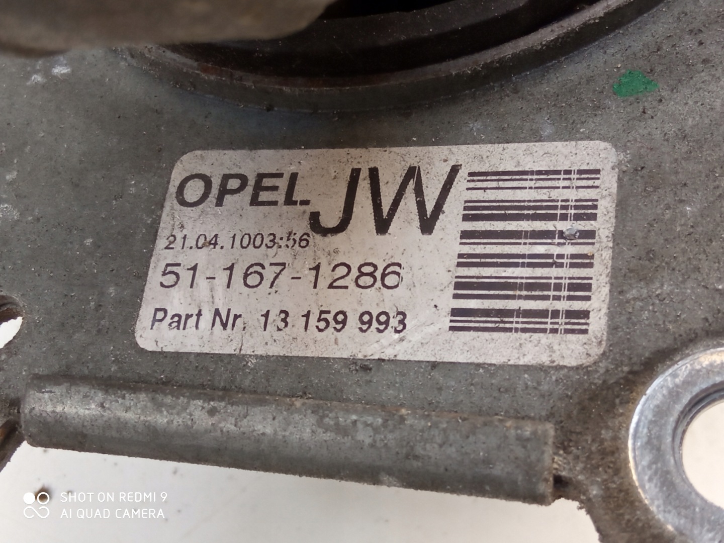 OPEL MERIVA B holder engine mount 1.4T 13159993