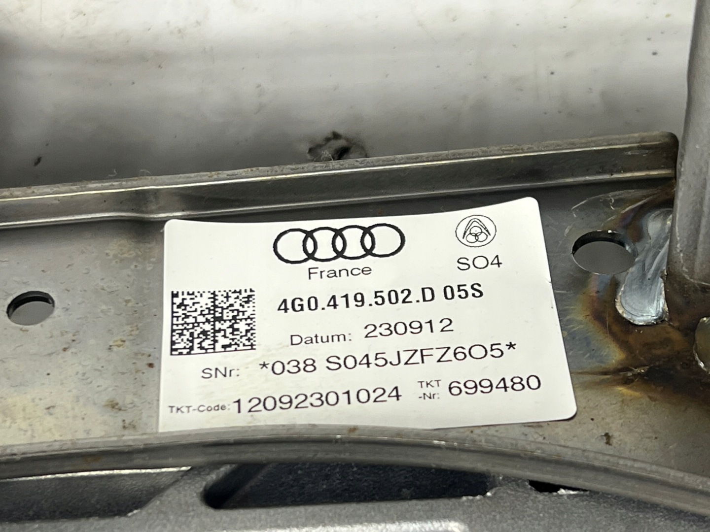 AUDI A6 C7 A7 Colonne de direction Pièce Boîter direction Croix 4G0419502D