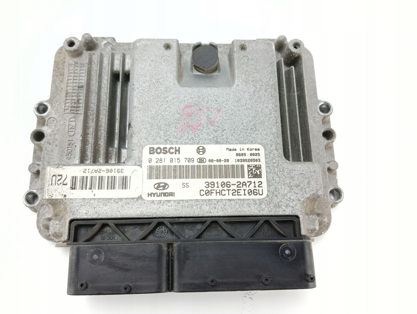 computer control unit HYUNDAI I30 and FD 1.6 CRDI 116KM D4FB 39106-2A712
