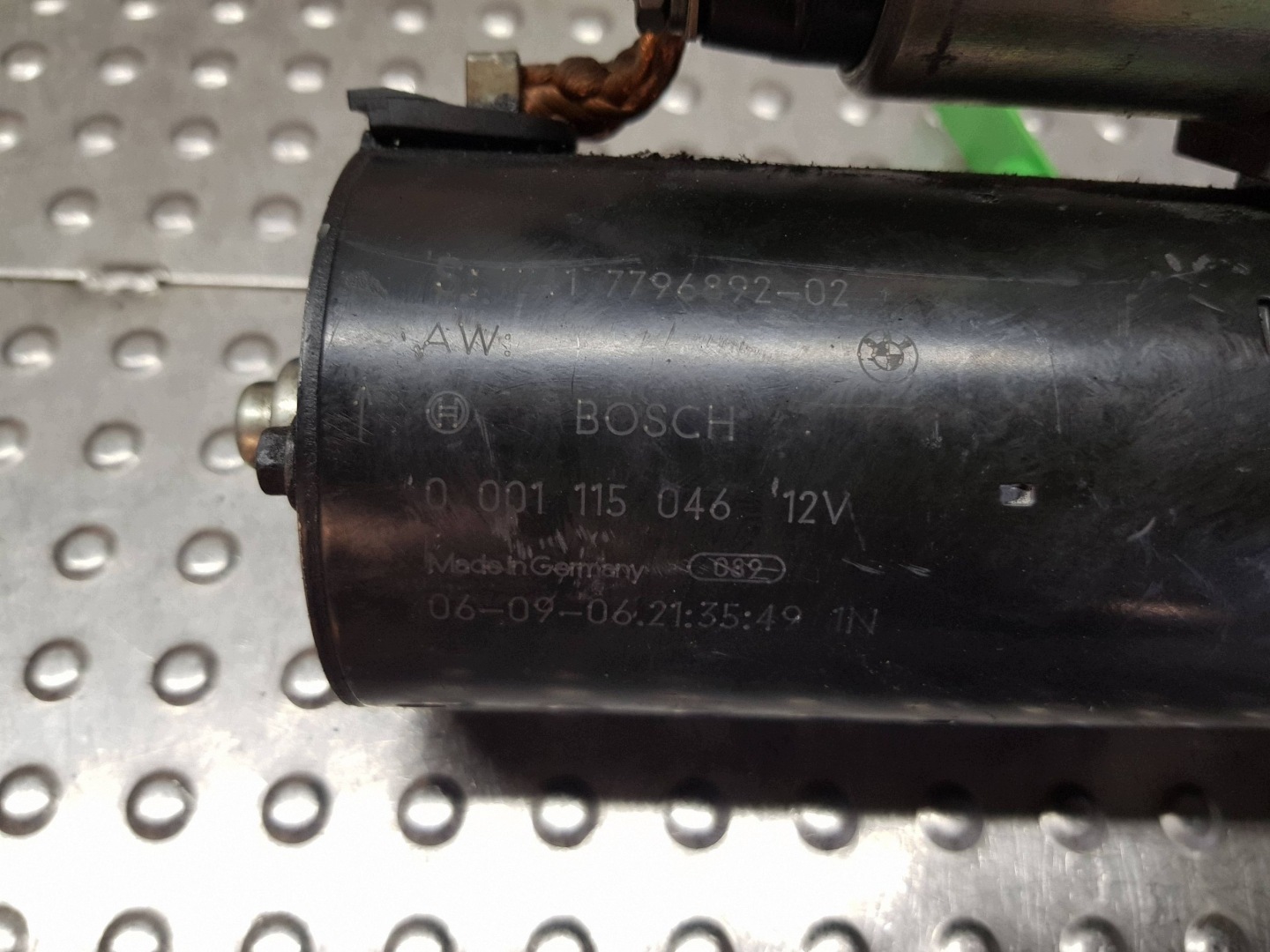 moteur du démarreur 7796892 BMW E83 E87 E90 E91 E92 E93 E60 E61 E65 E70 E71 M47 M57