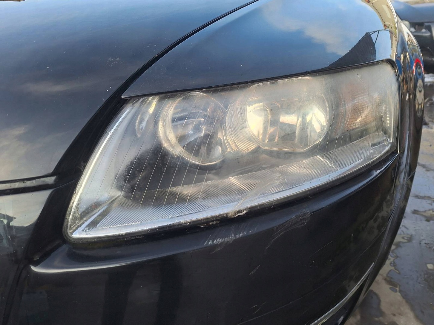 complete front AUDI A6 C6 LY9B bonnet bumper fenders lights