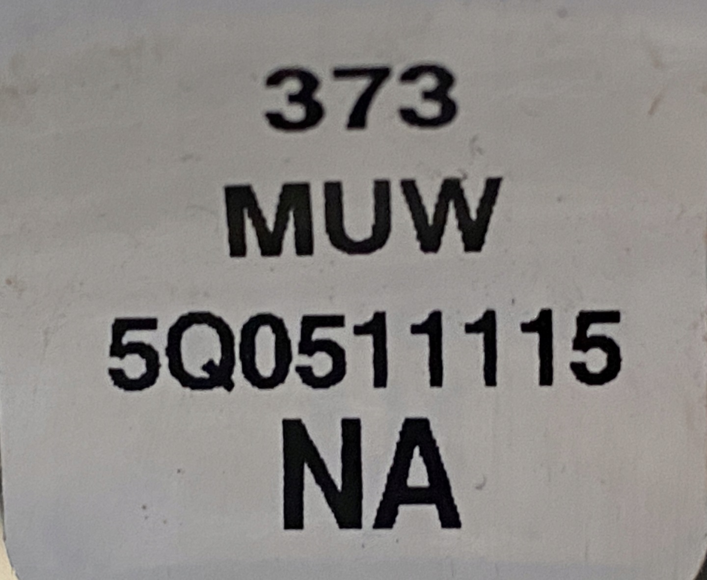 AUDI Q2 Q3 spring springing rear part 5Q0511115NA