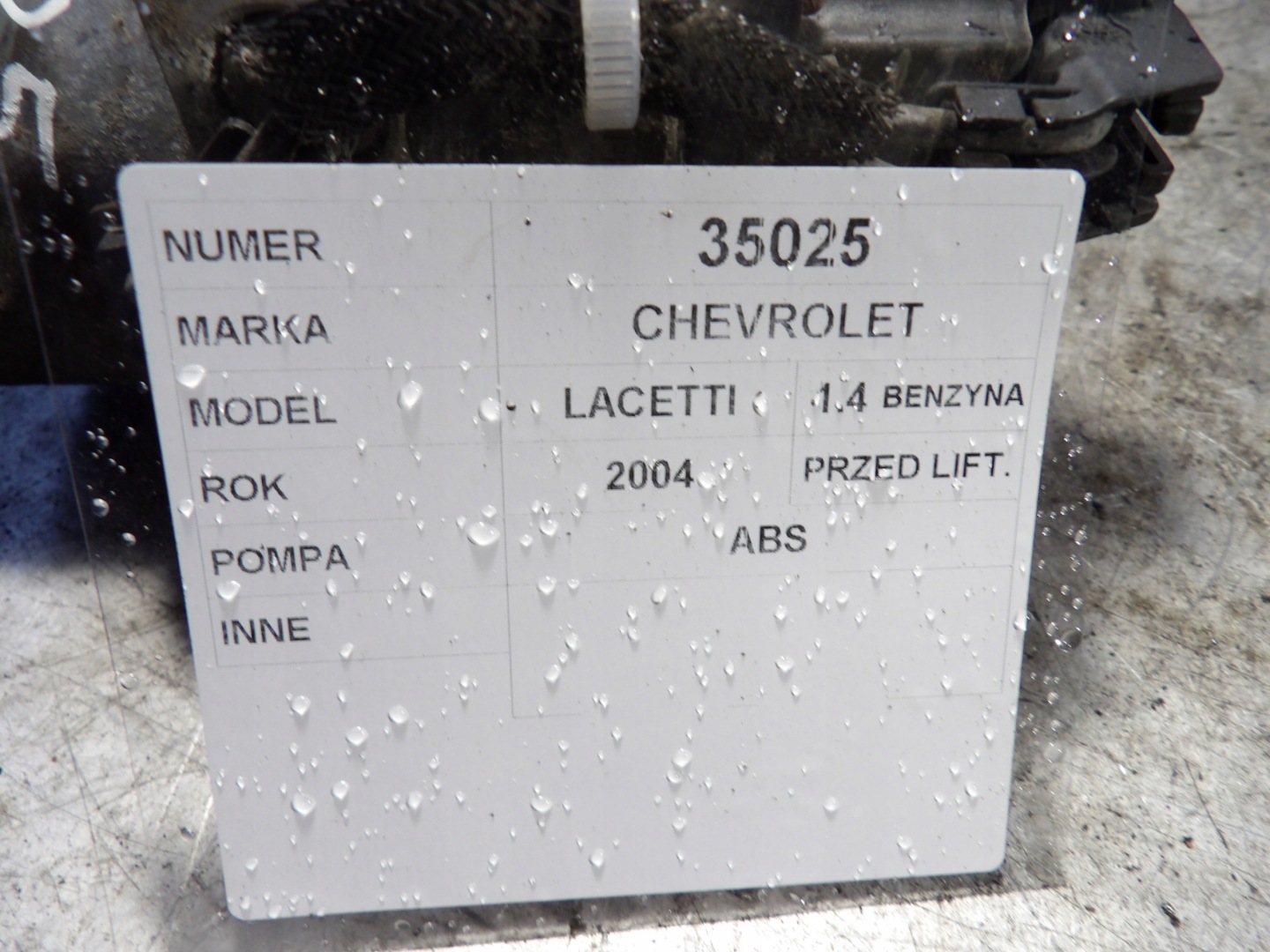 Chevrolet Lacetti Pompa ABS 0265216874