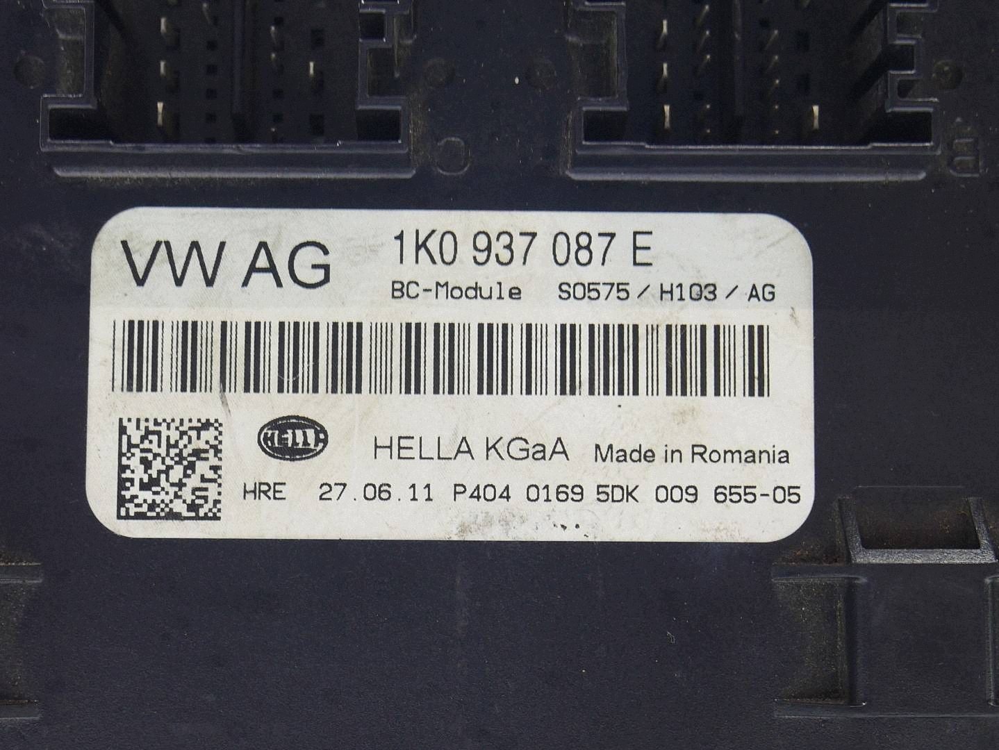 module control unit KOMFORTU BCM SKODA SUPERB II 1K0937087E
