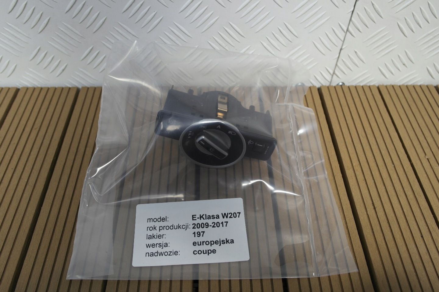 MERCEDES E-classe W207 09-16 interrupteur commande phares feux REGULACJA PANEL EUROPA OE