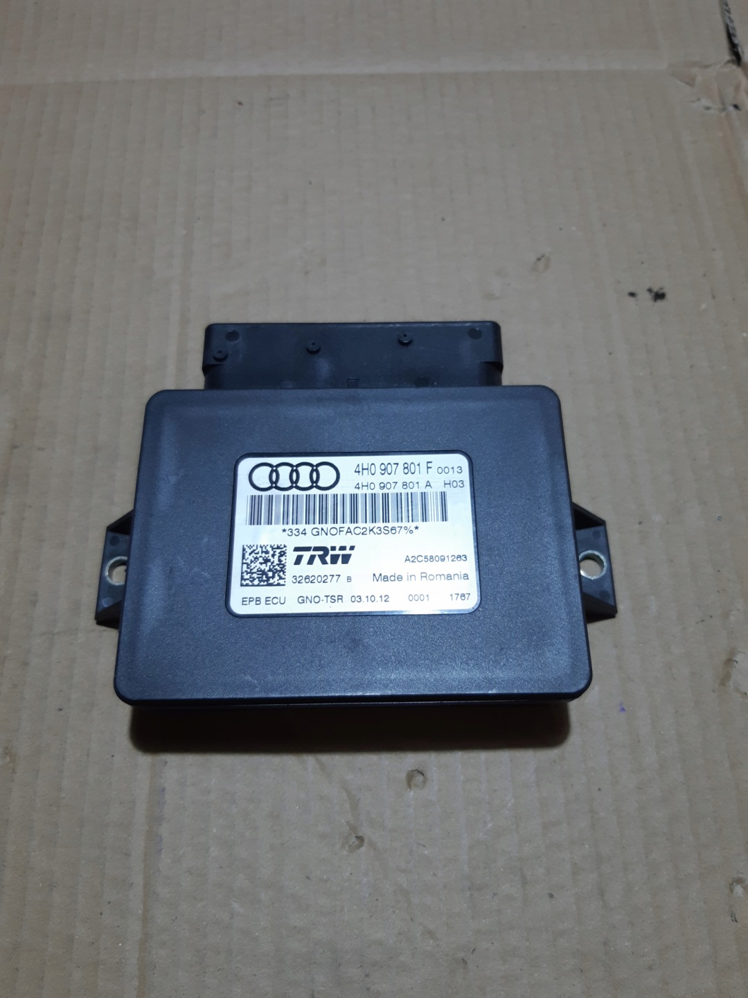 AUDI A6 C7 A8 D4 module control unit electric brake 4H0907801F
