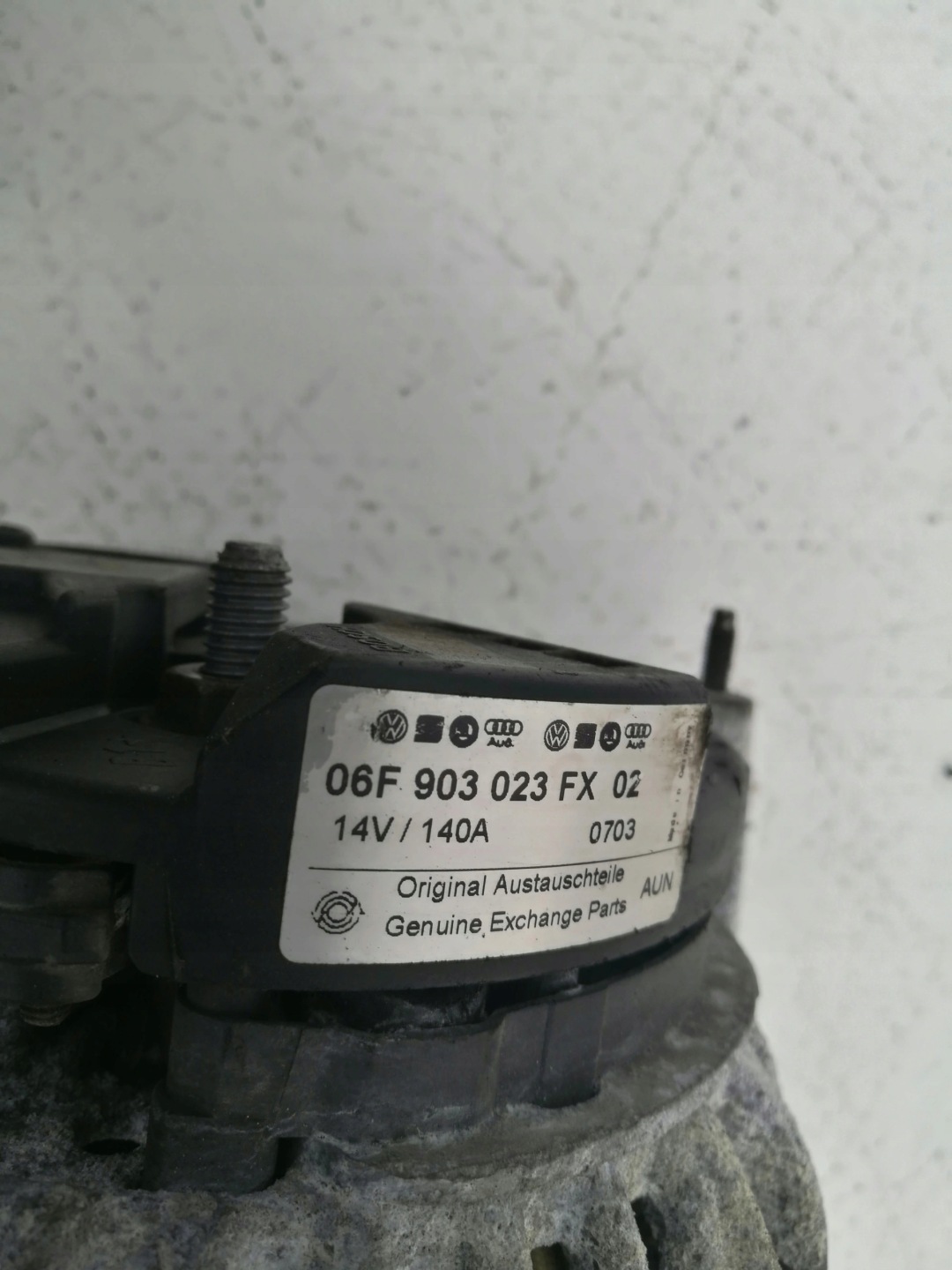 VW GOLF V VI AUDI A3 alternator 1.9 2.0 TDI 140A