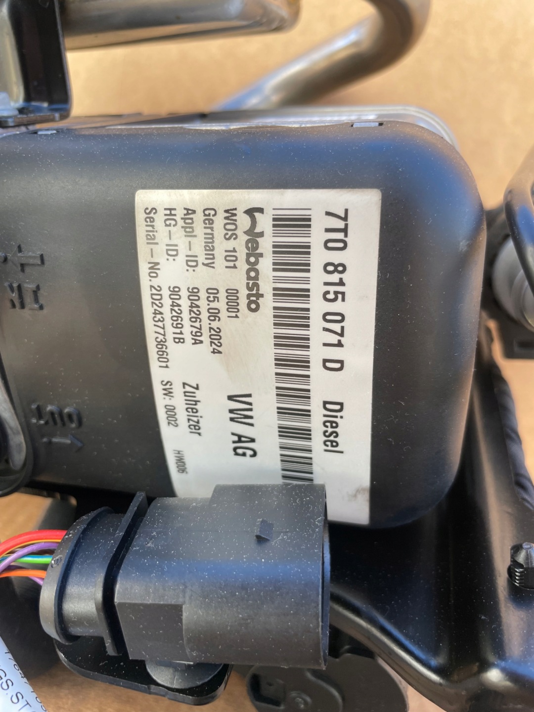 WEBASTO Complets VW T7 MULTIVAN 2023-Original IDEAL 7T0815071D Neuf