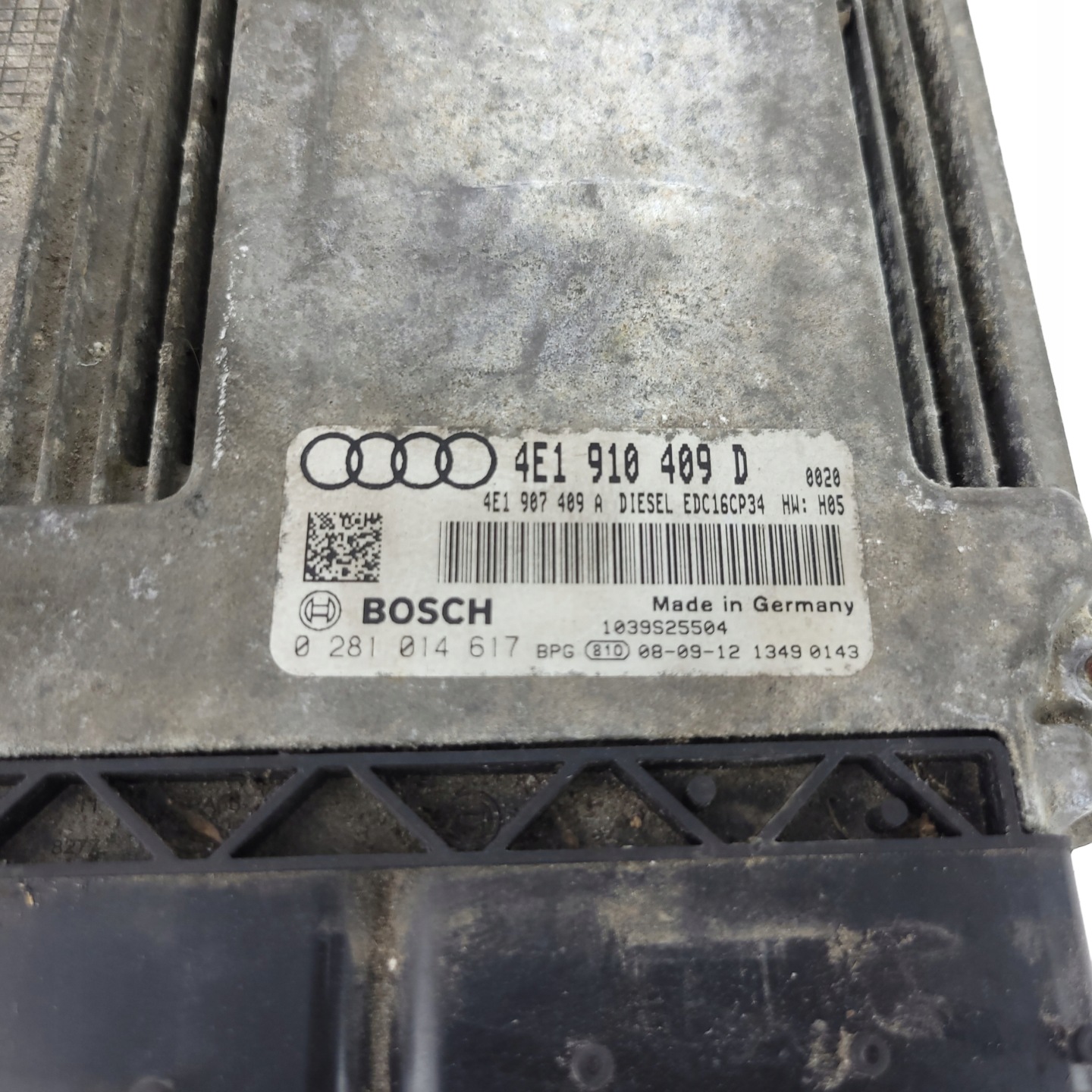 AUDI A8 D3 LIFT 4.2 TDI computer control unit of the engine 4E1910409D 0281014617