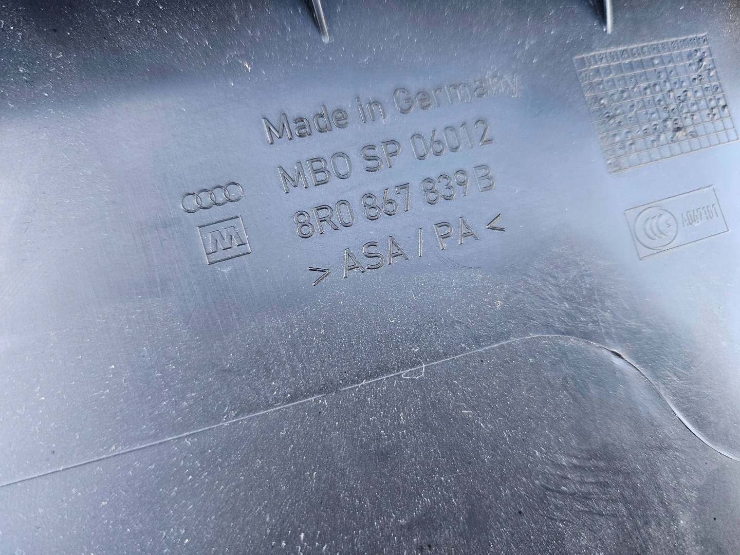 Audi Q5 8R0 Blende Abdeckung Dachhimmel Dachverkleidung