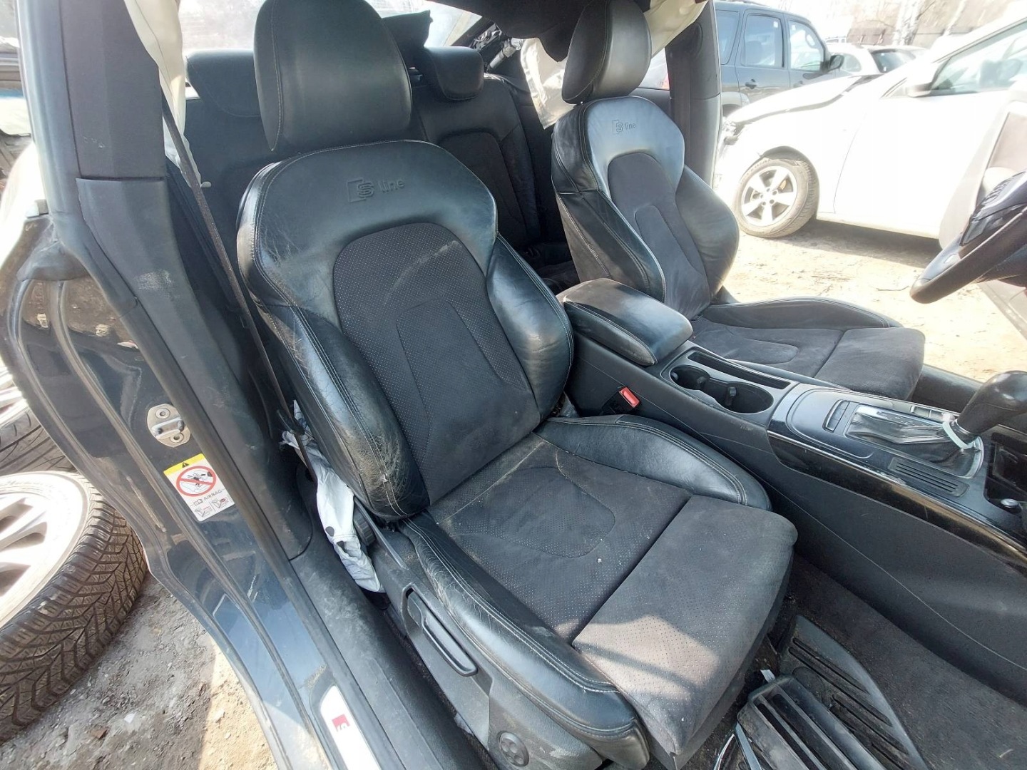 seats KOMPLET left right seat rear part + side AUDI A5 8T SLINE