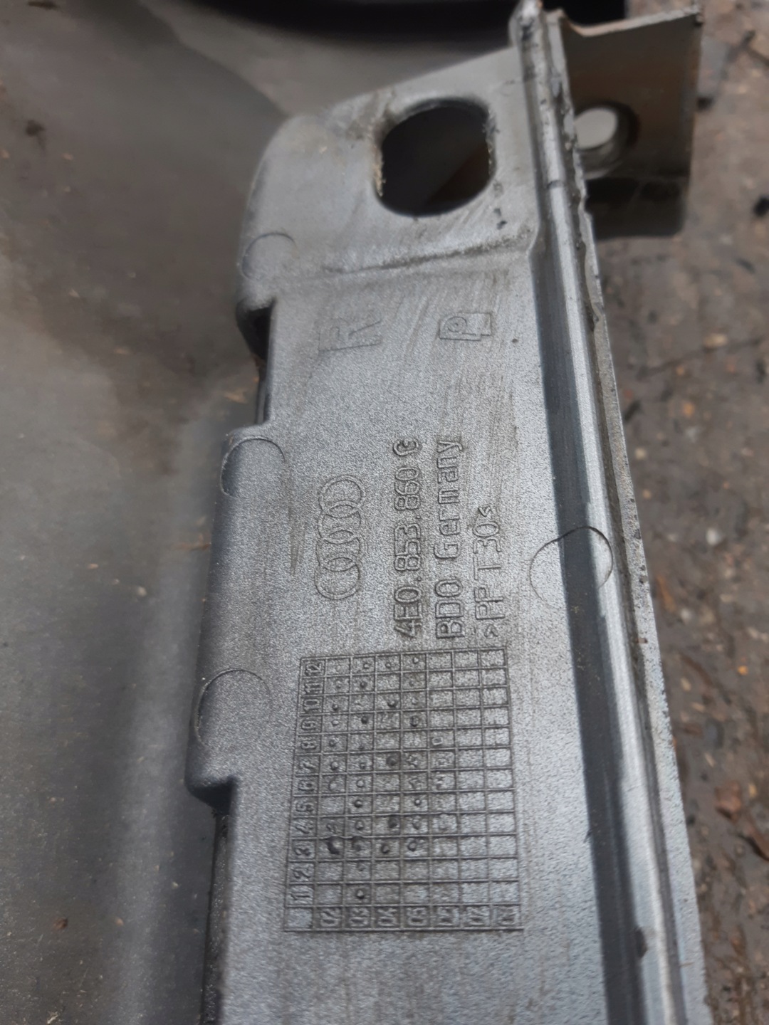 AUDI A8 D3 moulding cap threshold right LY7G 4E0853860G