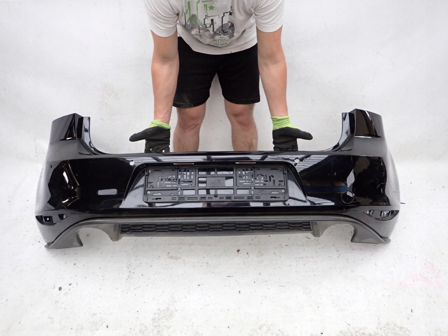 VW GOLF VII 7 GTI GTD 17- bumper rear part rear 4PDC