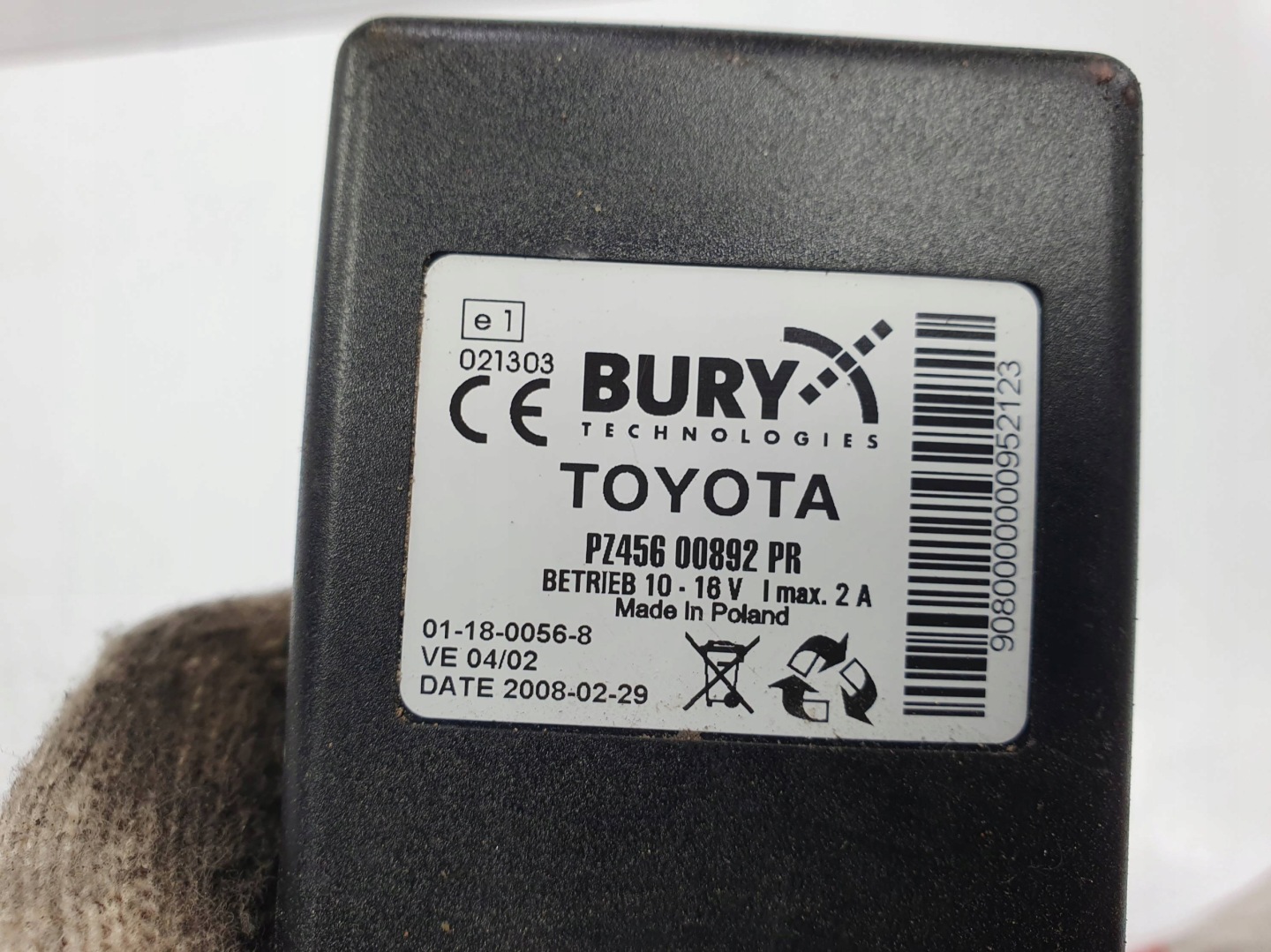 modulo PZ456 00892 TOYOTA AVENSIS T25