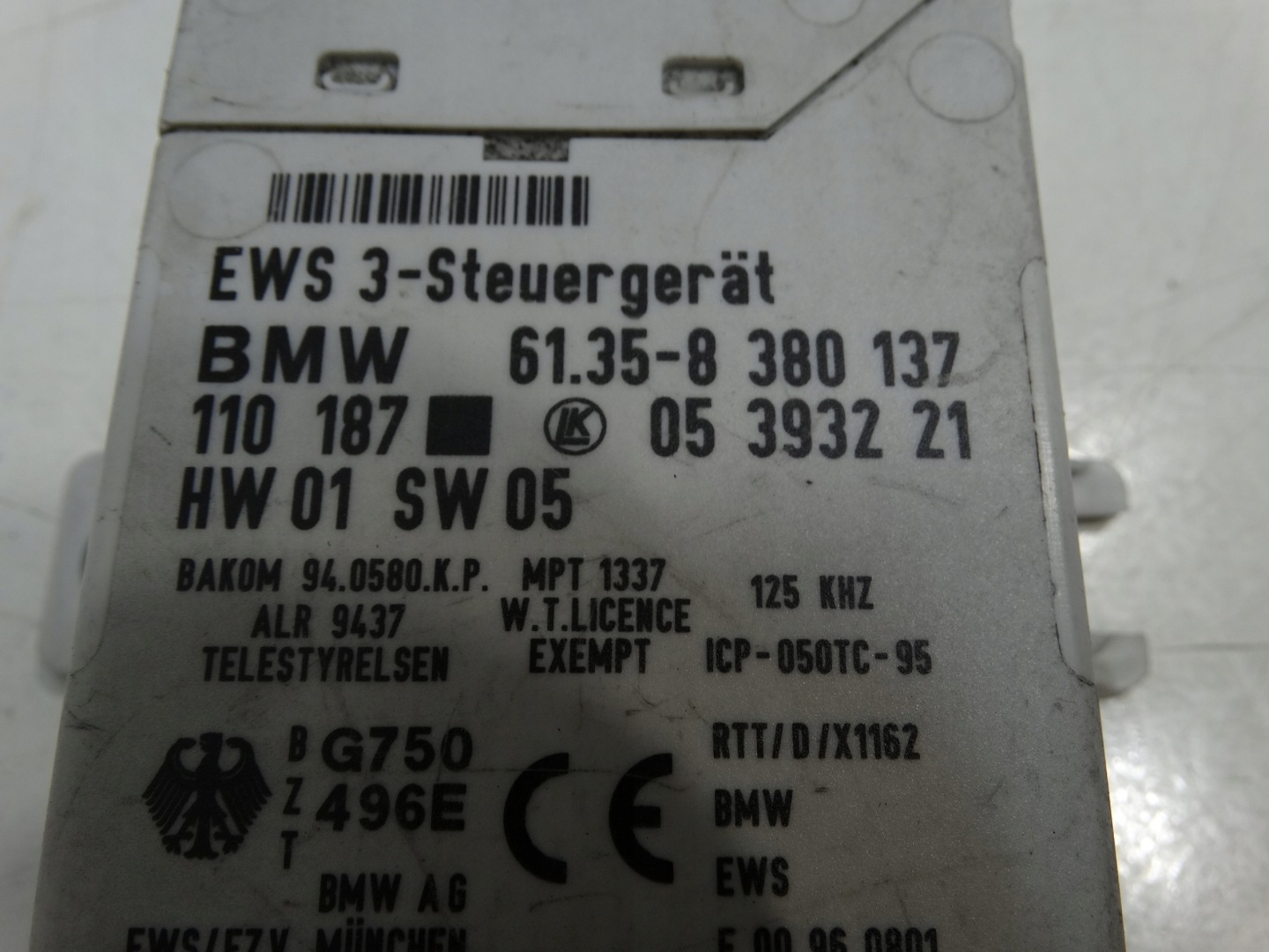 control unit module HAKA BMW 5 E39 6135-8380137