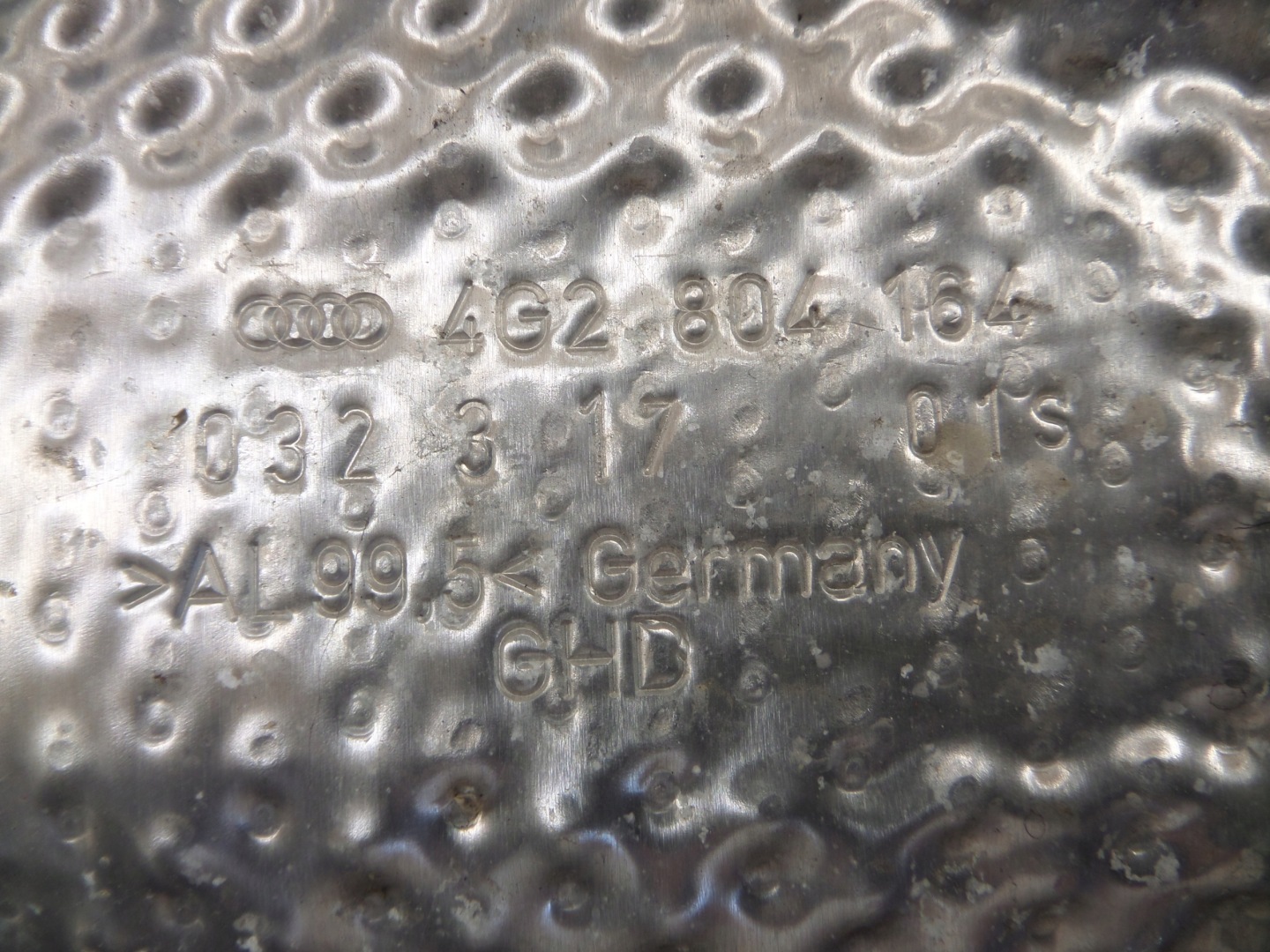 AUDI RS6 C7 Blende Abdeckung termiczna Blech 4G2804164
