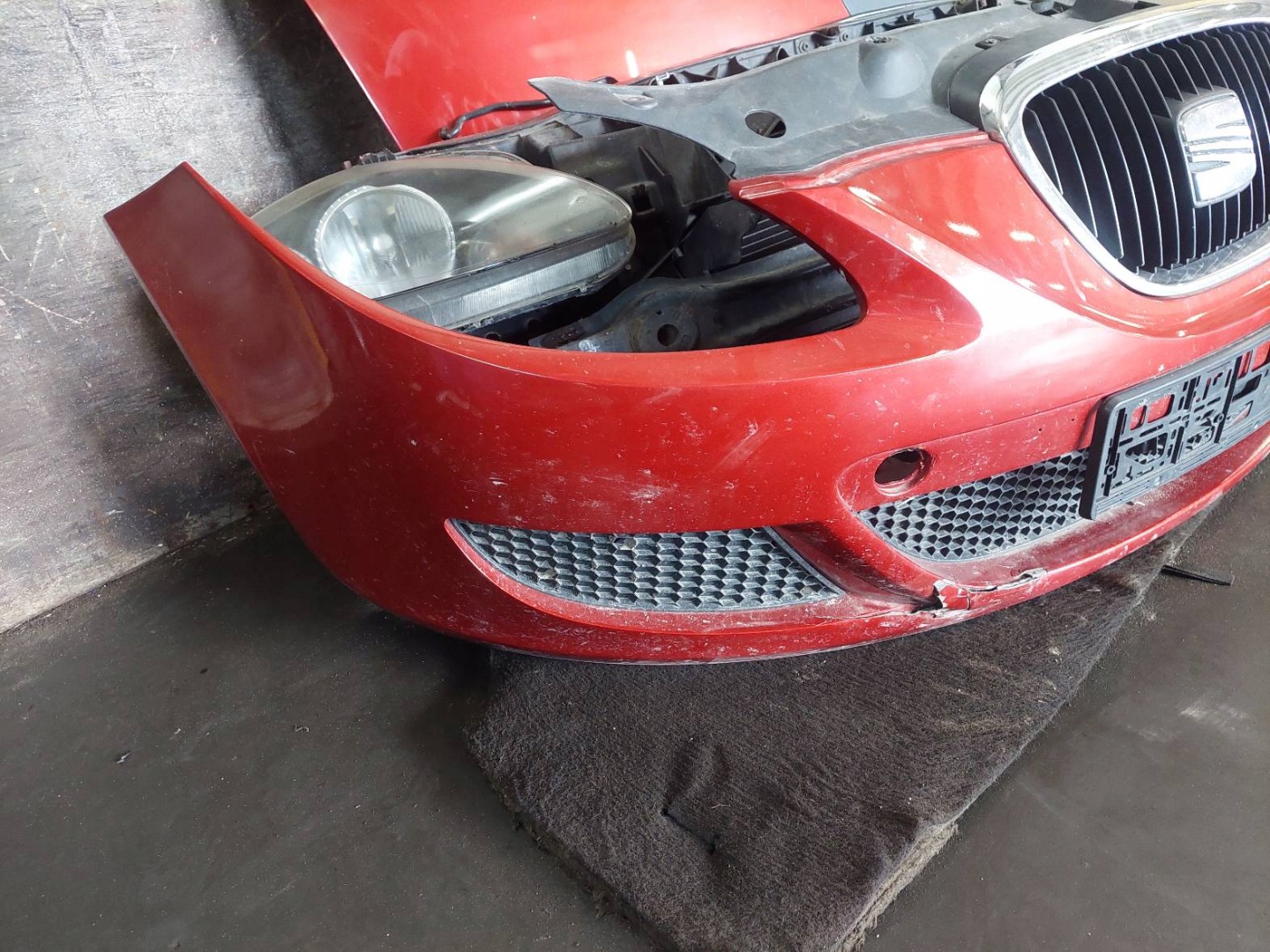 complete front bonnet bumper light fender SEAT LEON II LS3X