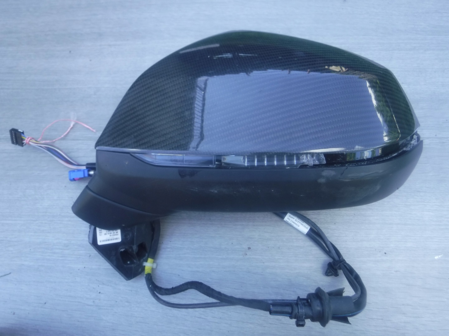 AUDI Q7 SQ7 4M mirror CARBON KAMERA karbon left
