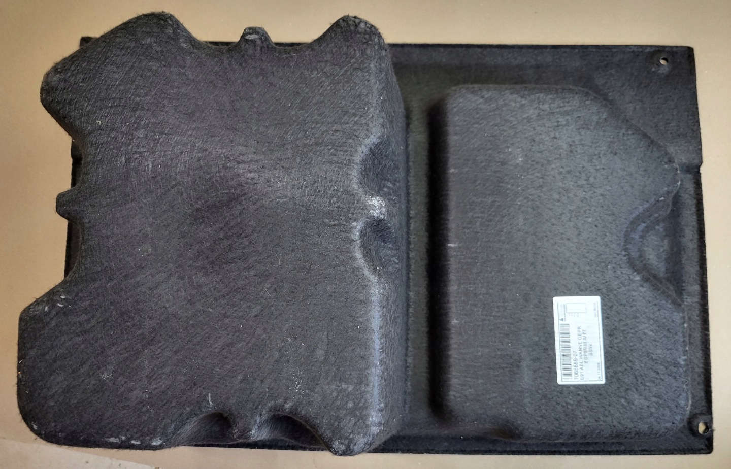 upholstery sump boot floor well passenger compartment BMW 3 E91 OE