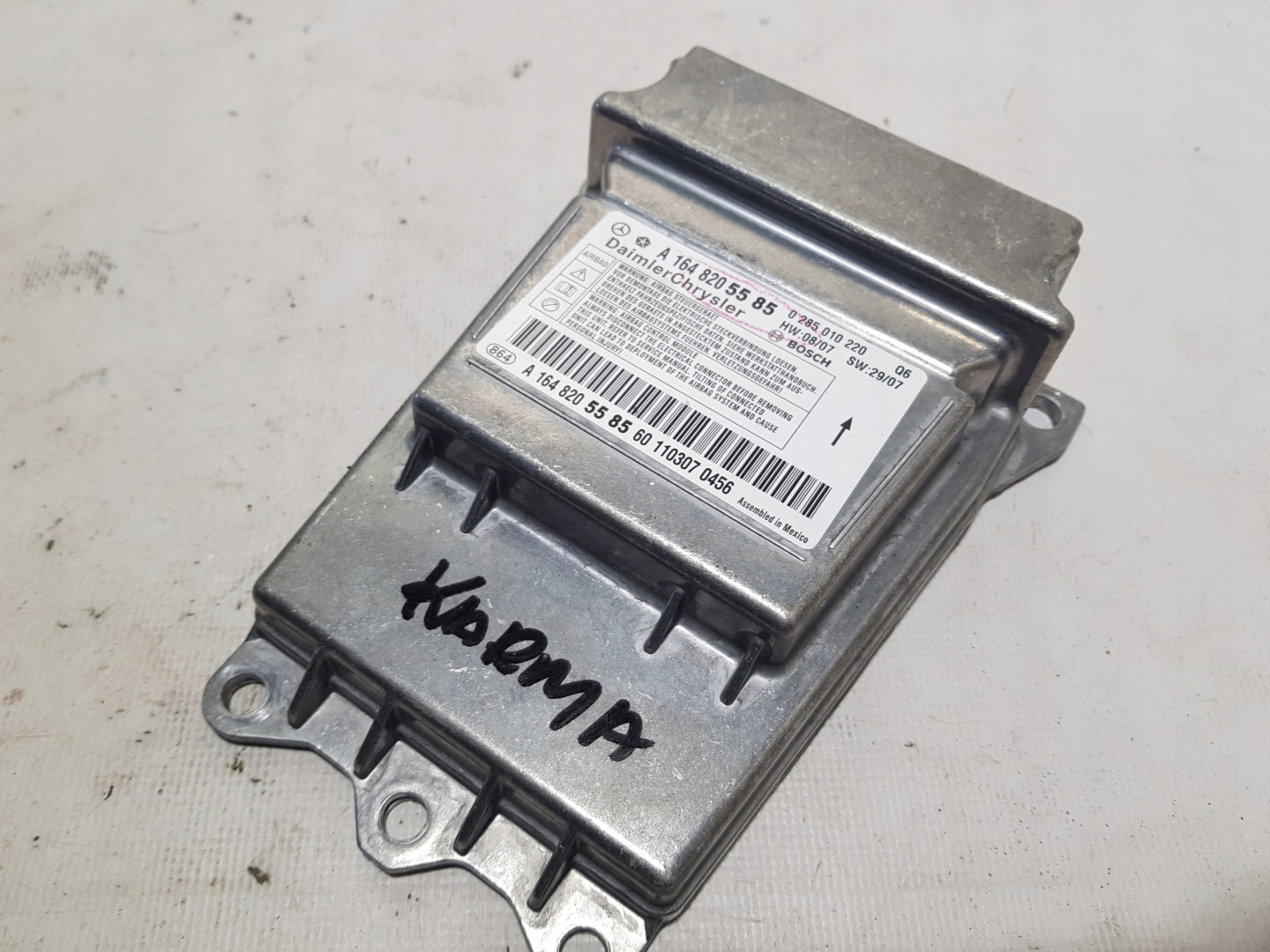 MERCEDES R ML GL W251 W164 modulo SENSOR airbag airbag 1648205585