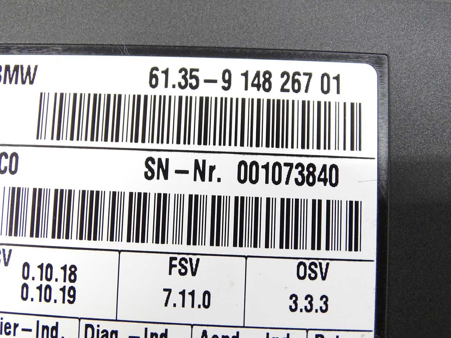 Module Unité de contrôle Siège BMW E93 9148267