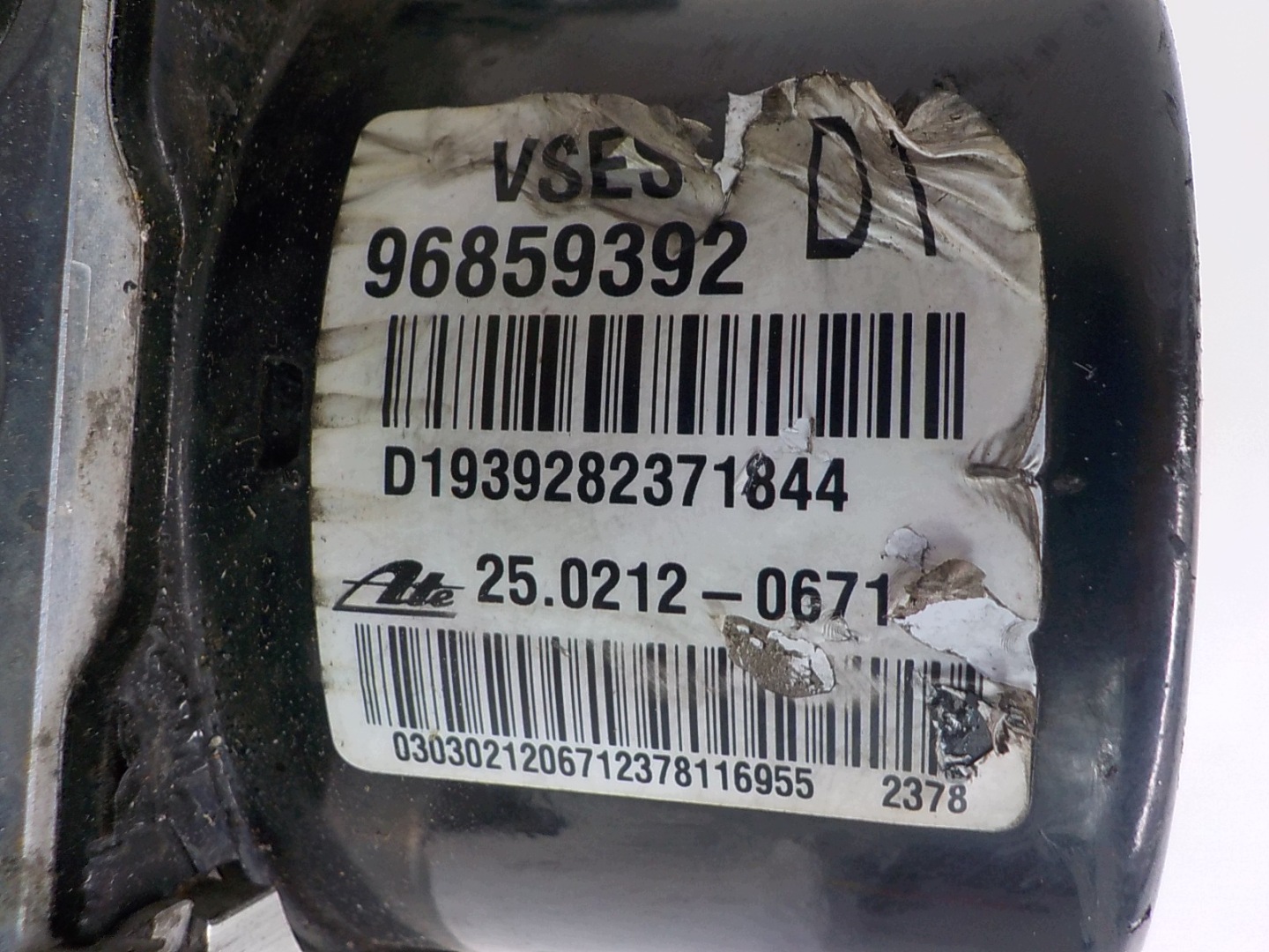 CHEVROLET CAPTIVA pompa ABS 96859392 25.0212-0671.4