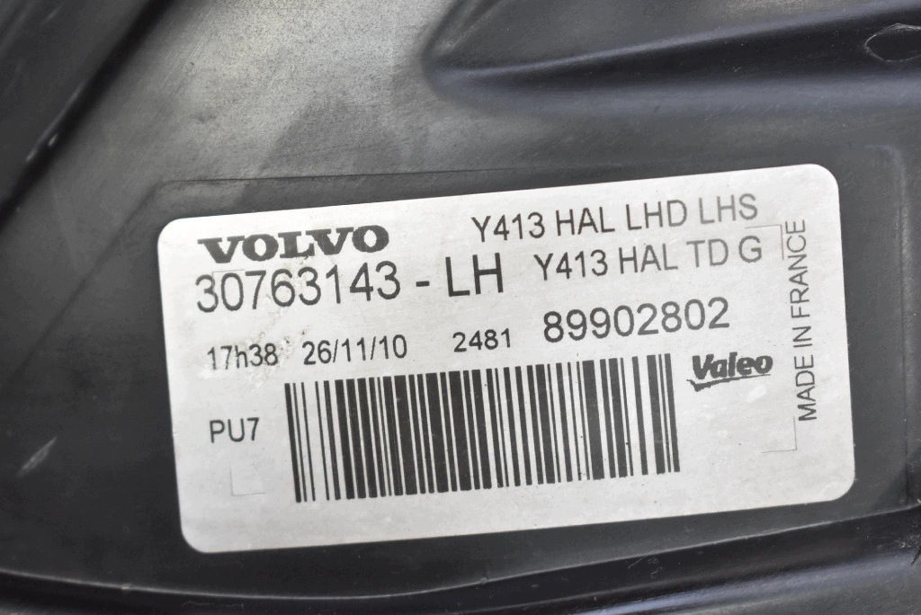 REFLEKTOR left light front EU 30763143 VOLVO XC60 1 and 08-13