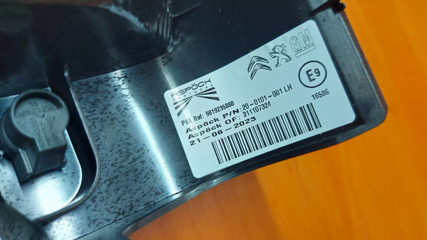 light left left rear part OPEL PARTNER COMBO E BERLINGO 18