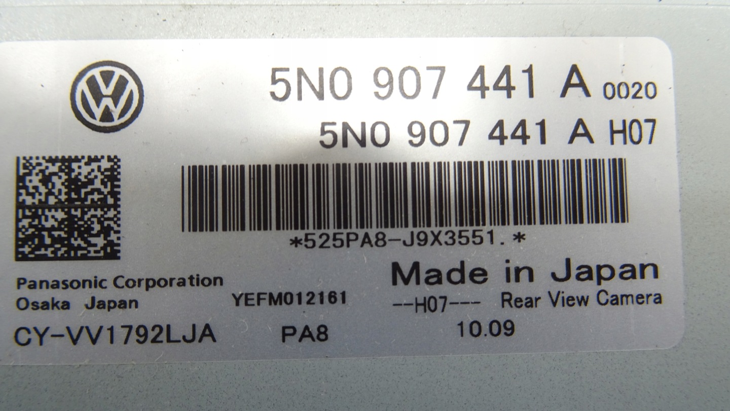 control unit kamery reversing Volkswagen OE 5N0907441A AUDI