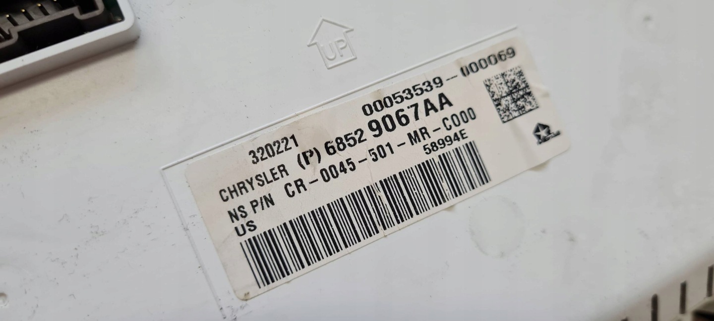 Chrysler Pacifica 2022 dials clock dials 3.6 V6 for CZESCI 68529067AA