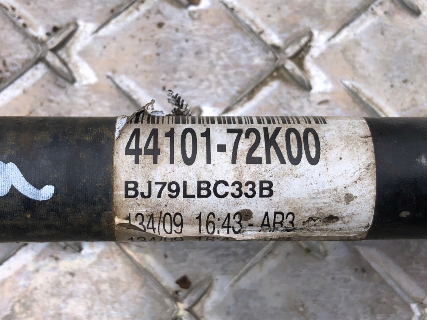 semi-axis right SUZUKI SWIFT MK6 44101-72K00