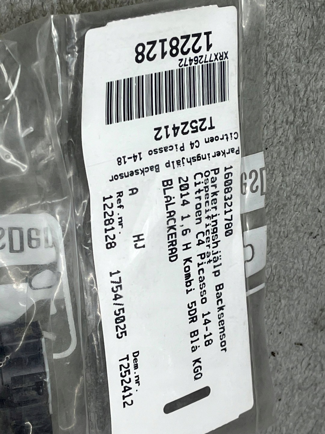 Sensor Parken PDC Peugeot 208 und 1608321780