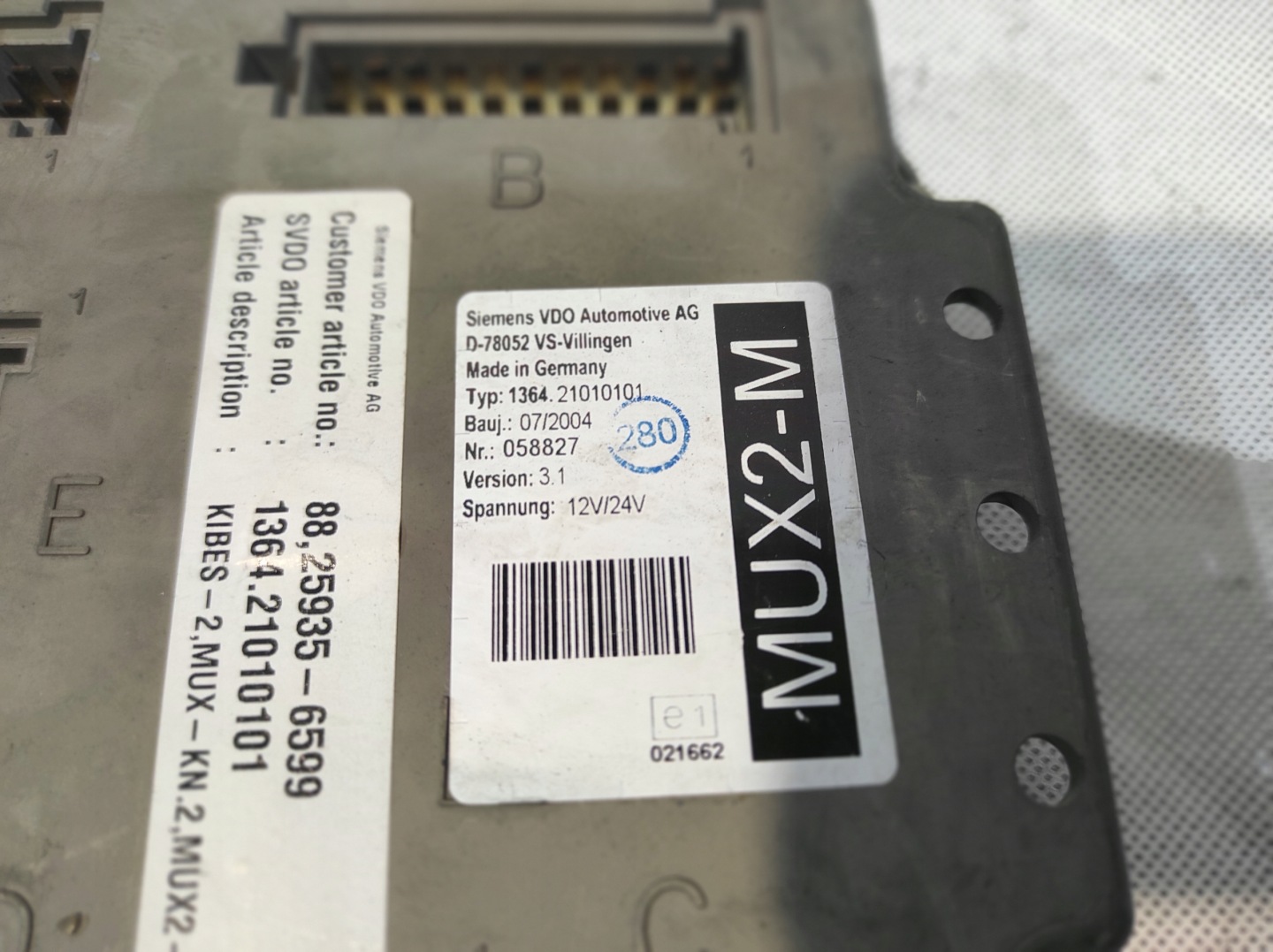 control unit module MAN 88259356599 D-78052 SIEMENS
