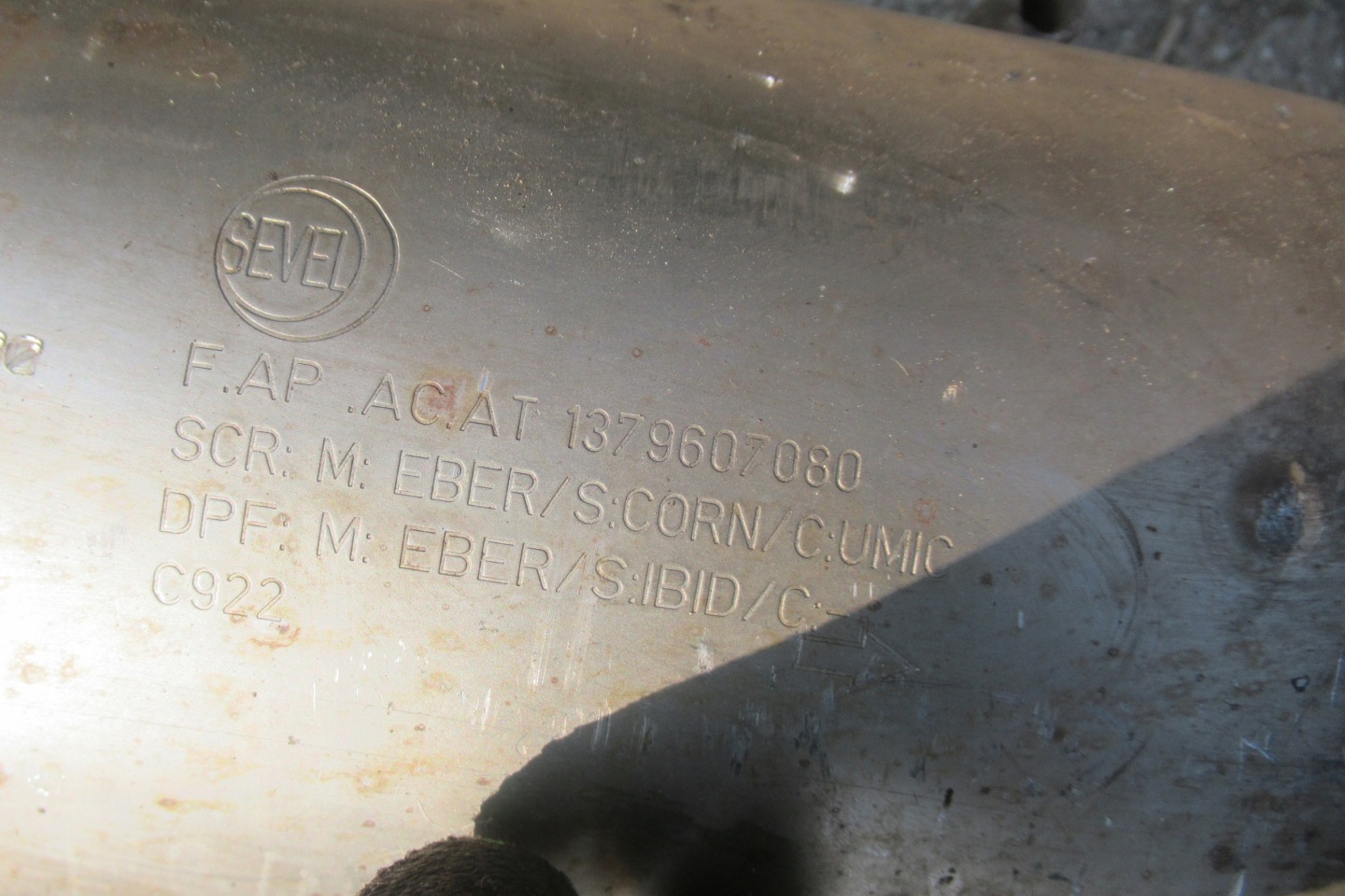 BOXER JUMPER catalyst DPF 1379607080