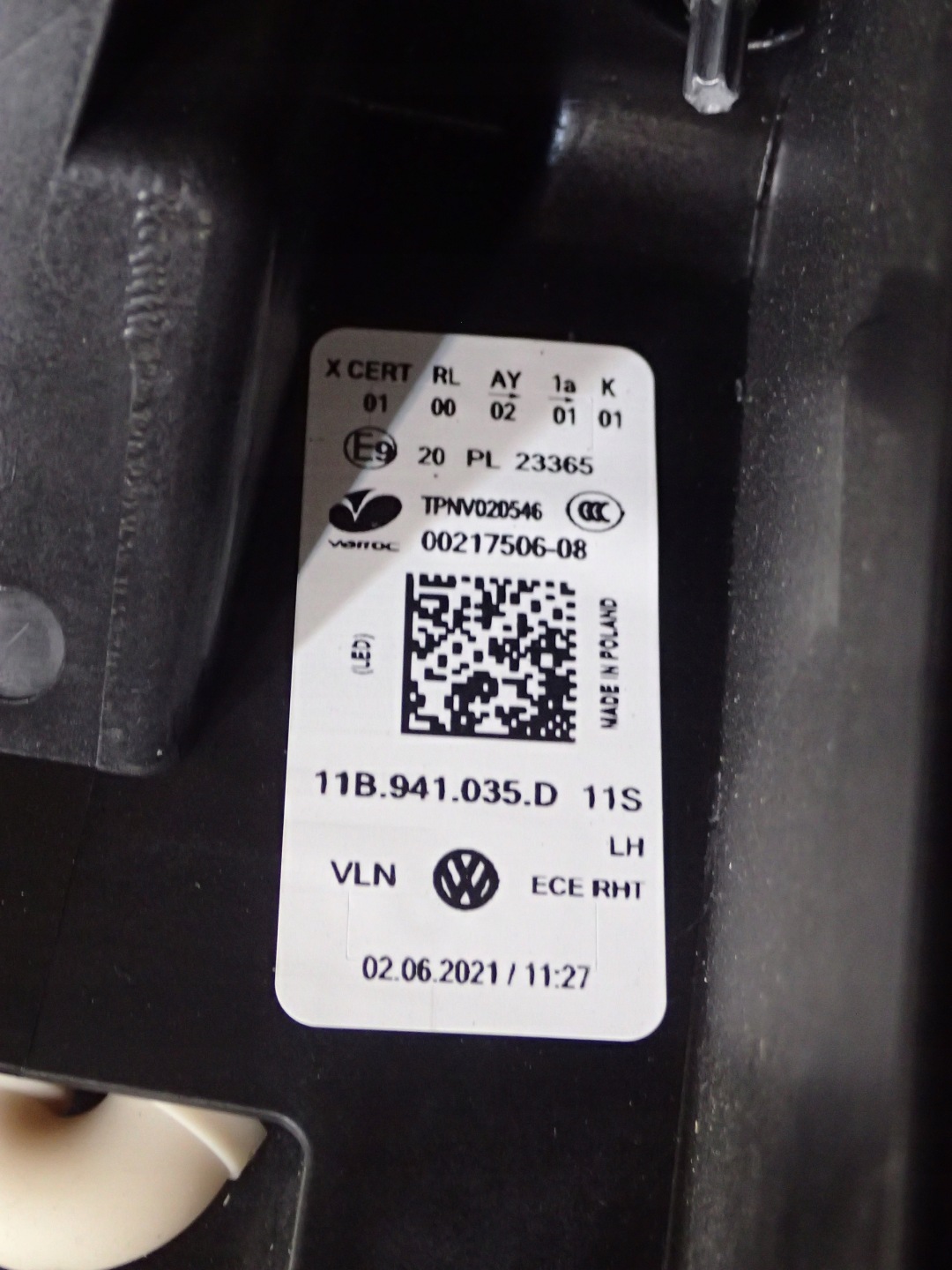 LIGHT LIGHTS FRONT VW ID4 FULL LED 11B941035D